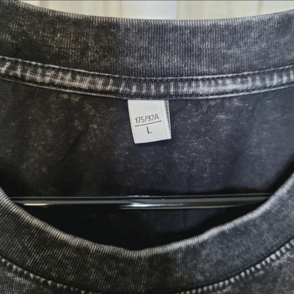 100% Cotton Unisex Acid Mineral Wash Short Sleeve Tee - Picture 3 of 4